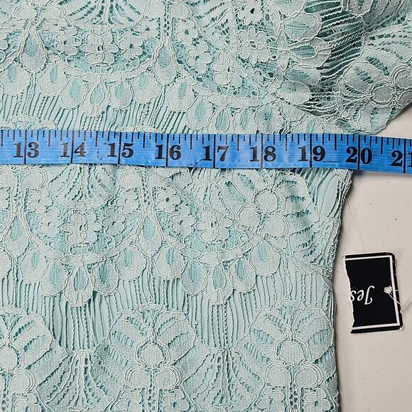Jessica Howard 3/4 Sleeve Scallop Hem Shift Dress in Mint NWT Size 14 - Picture 9 of 10